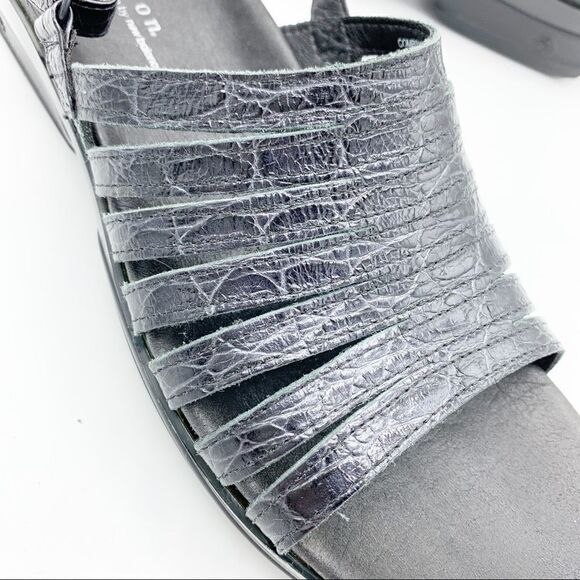 Aravon New‎ Balance Combination Last Black Leather Sandals 11 Narrow - Picture 4 of 12